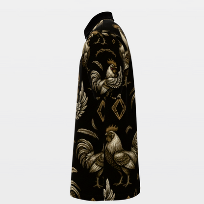 Rooster Thorn Diamond Golf Polo Shirt – Left product view