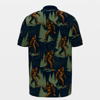 Bigfoot Pine Trail Golf Polo Shirt – Back product view