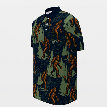 Bigfoot Pine Trail Golf Polo Shirt – Front Left product view