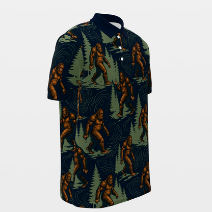 Bigfoot Pine Trail Golf Polo Shirt – Front Right product view