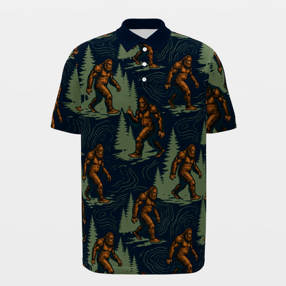 Bigfoot Pine Trail Golf Polo Shirt – Front product view