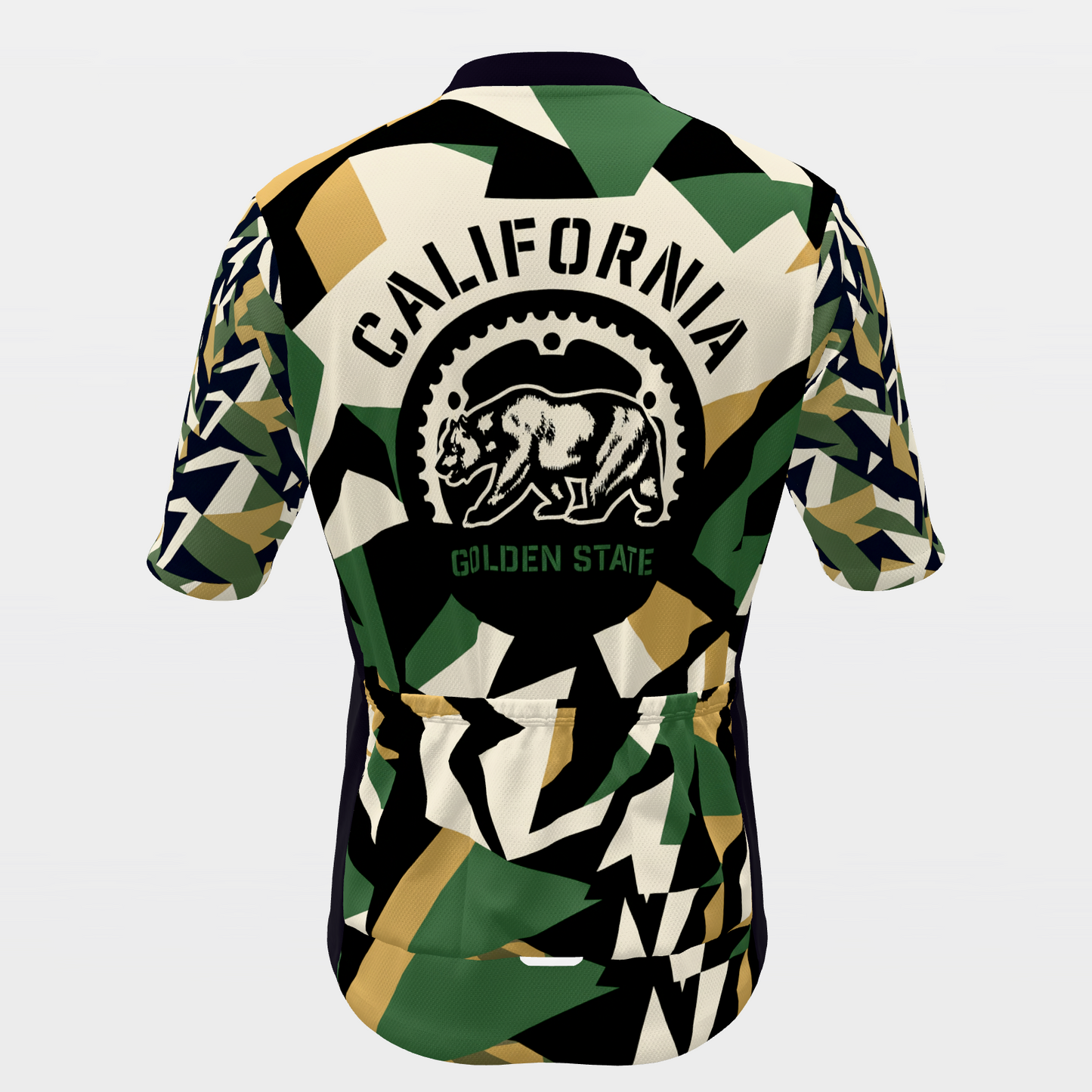 California Marine Dazzle Camo Cycling Jersey – Back product view