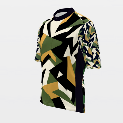 California Marine Dazzle Camo Cycling Jersey – Front Left product view