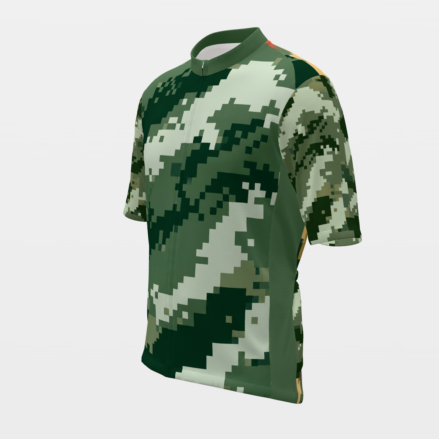 California Digital Pixel Camo Cycling Jersey – Front Left product view
