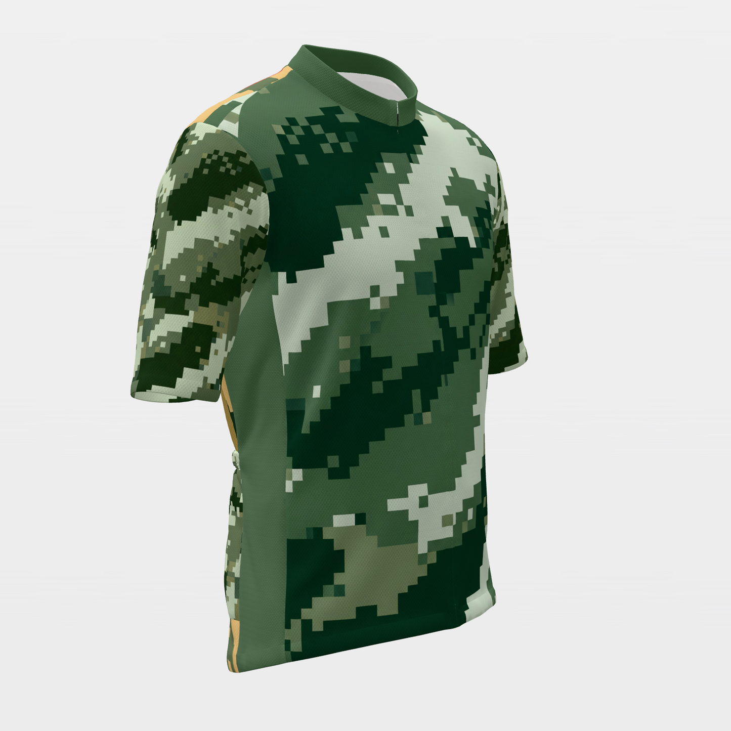 California Digital Pixel Camo Cycling Jersey – Front Right product view