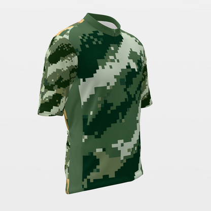 California Digital Pixel Camo Cycling Jersey – Front Right product view