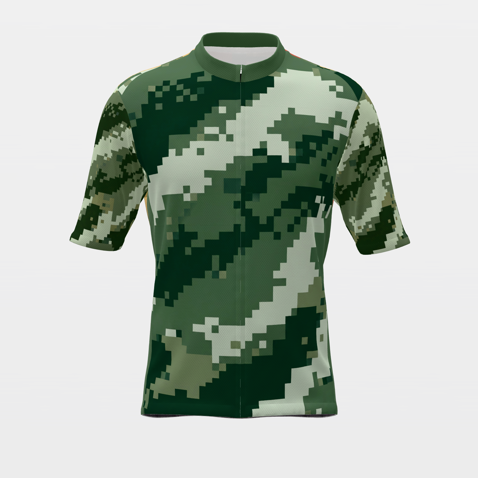 California Digital Pixel Camo Cycling Jersey – Front product view