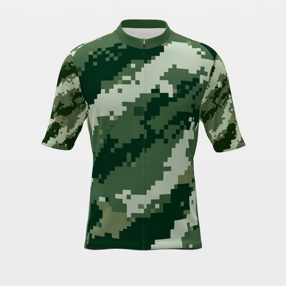 California Digital Pixel Camo Cycling Jersey – Front product view