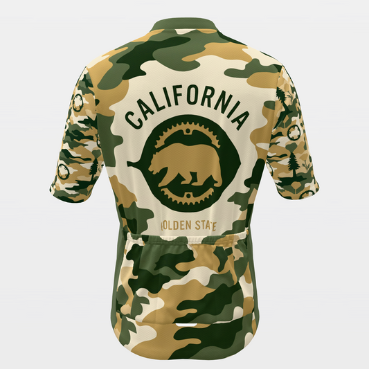 California State Silhouette Camo Cycling Jersey – Back product view