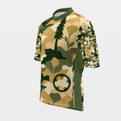 California State Silhouette Camo Cycling Jersey – Front Left product view