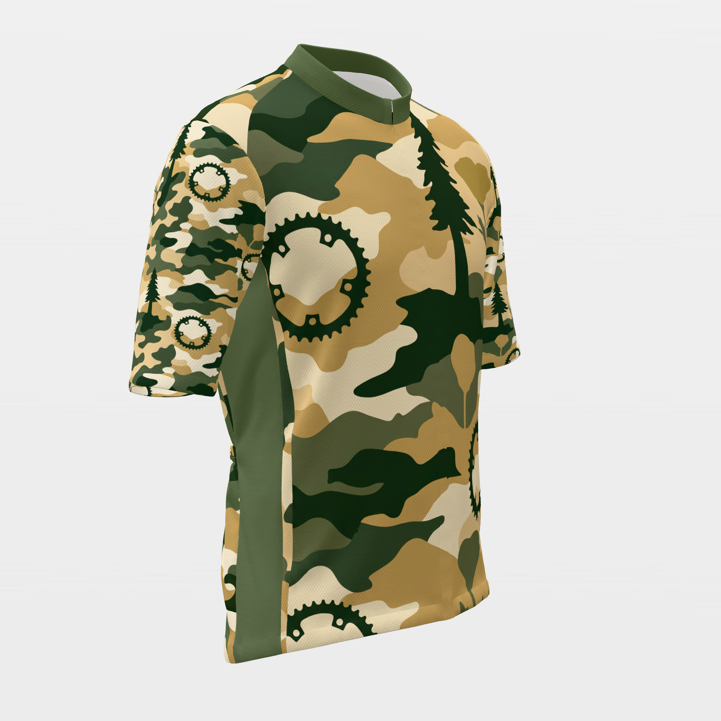 California State Silhouette Camo Cycling Jersey – Front Right product view