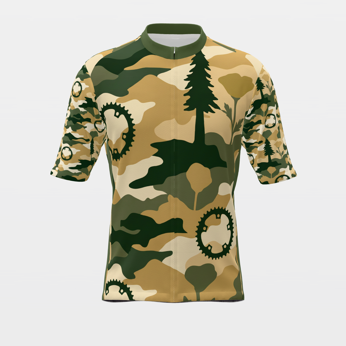 California State Silhouette Camo Cycling Jersey – Front product view