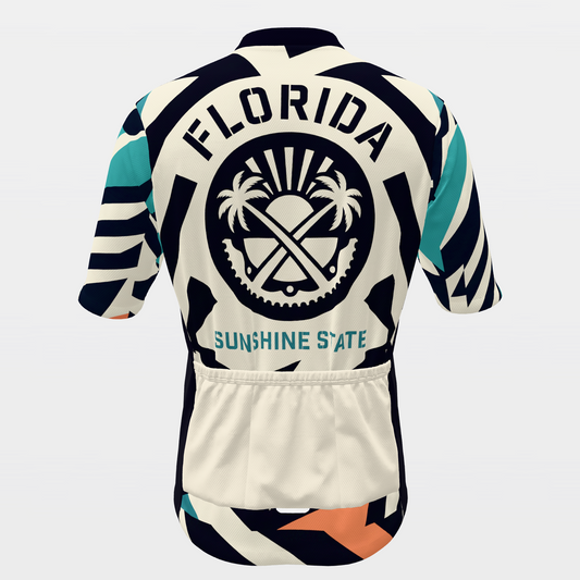 Florida Marine Dazzle Camo Cycling Jersey – Back product view
