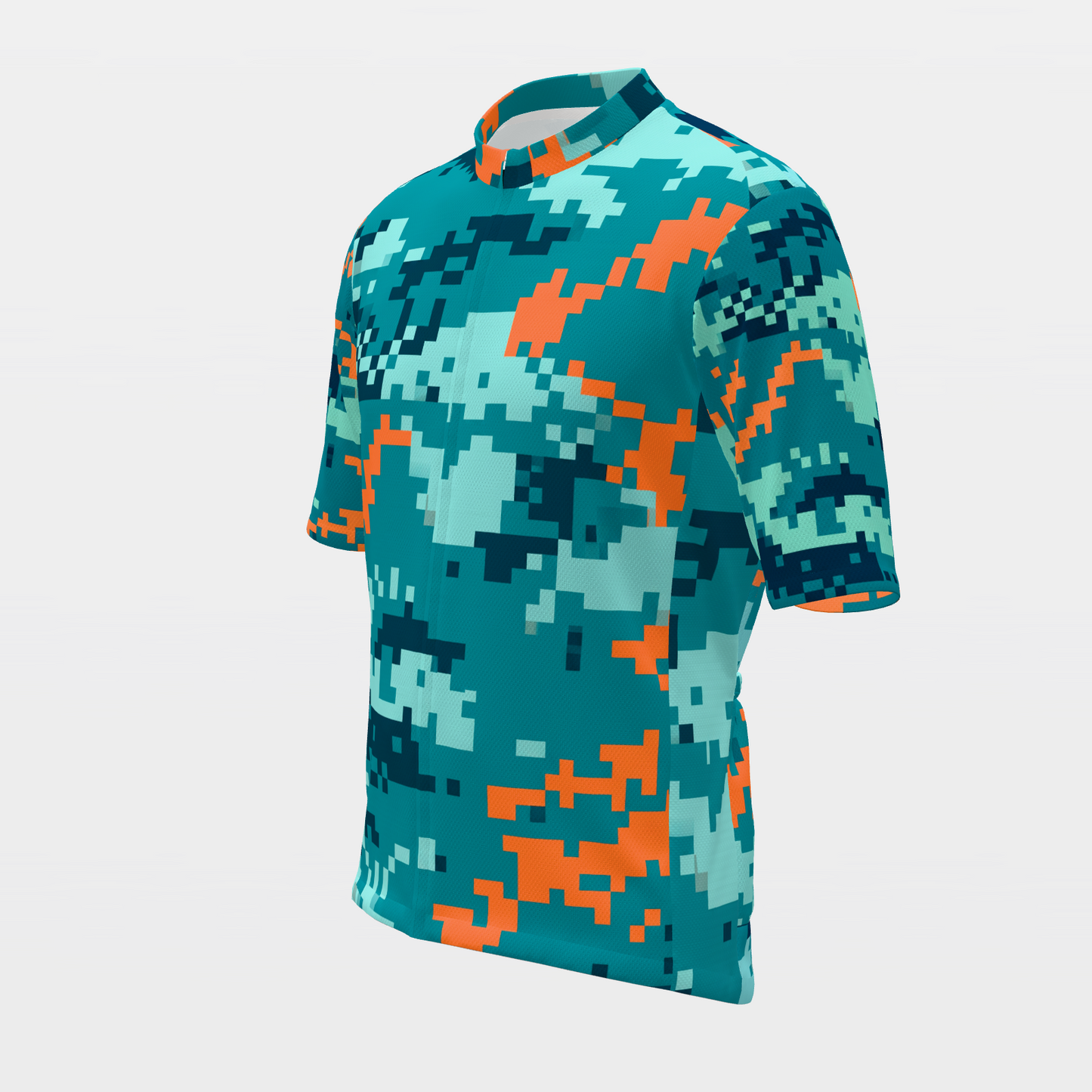Florida Digital Pixel Camo Cycling Jersey – Front Left product view