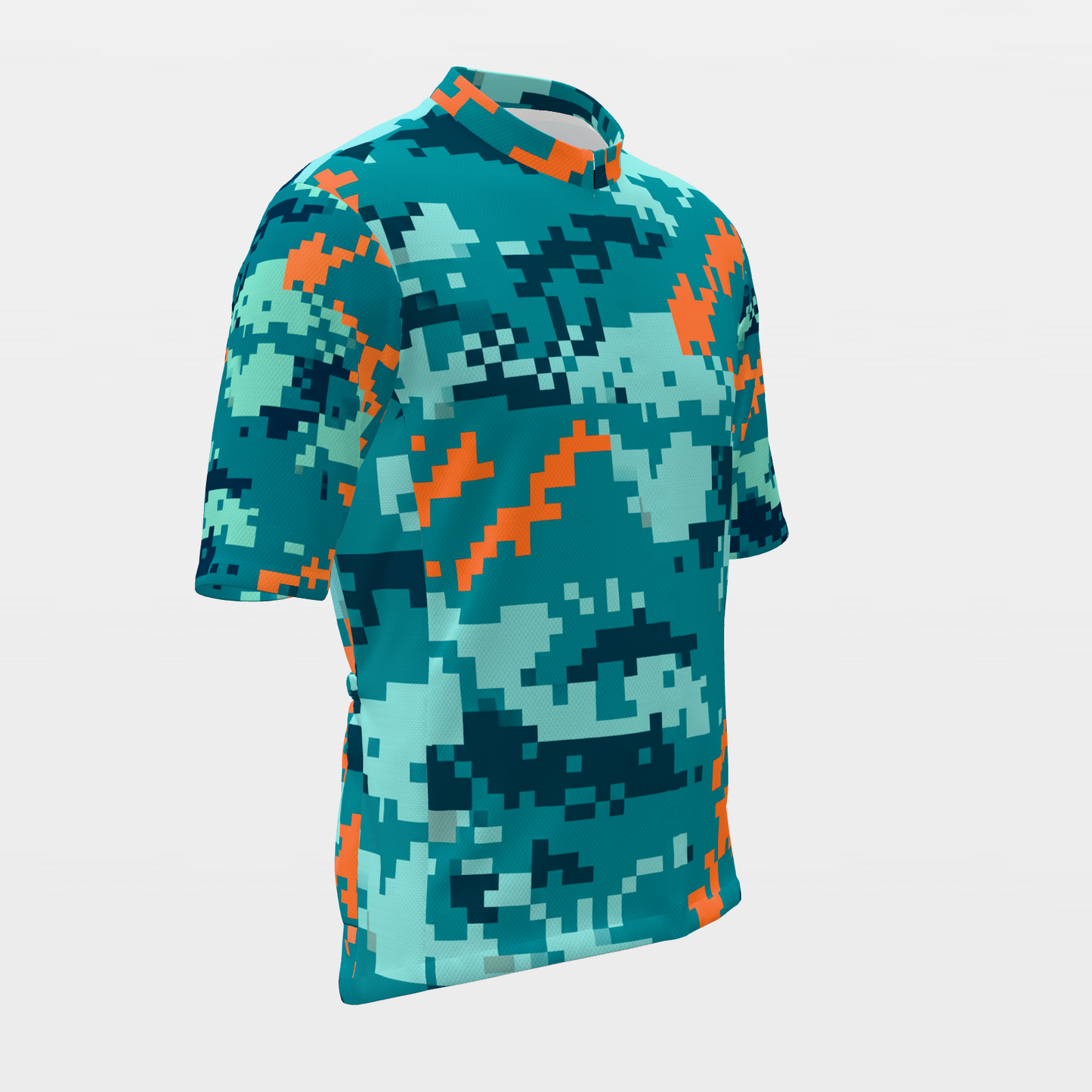 Florida Digital Pixel Camo Cycling Jersey – Front Right product view