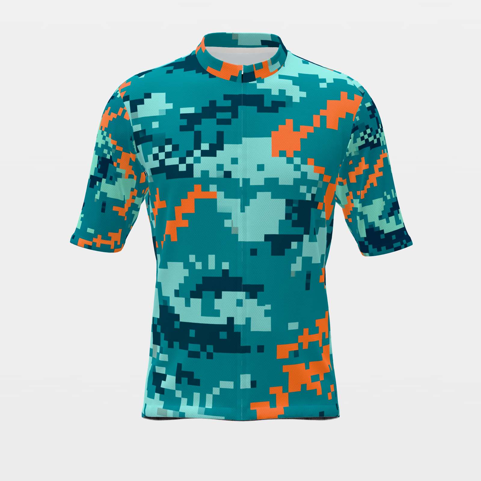 Florida Digital Pixel Camo Cycling Jersey – Front product view