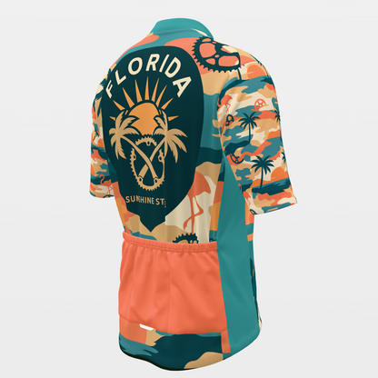 Florida State Silhouette Camo Cycling Jersey – Back Right product view