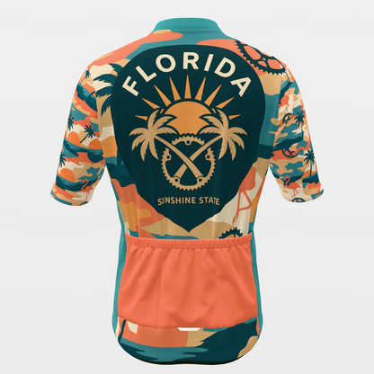 Florida State Silhouette Camo Cycling Jersey – Back product view