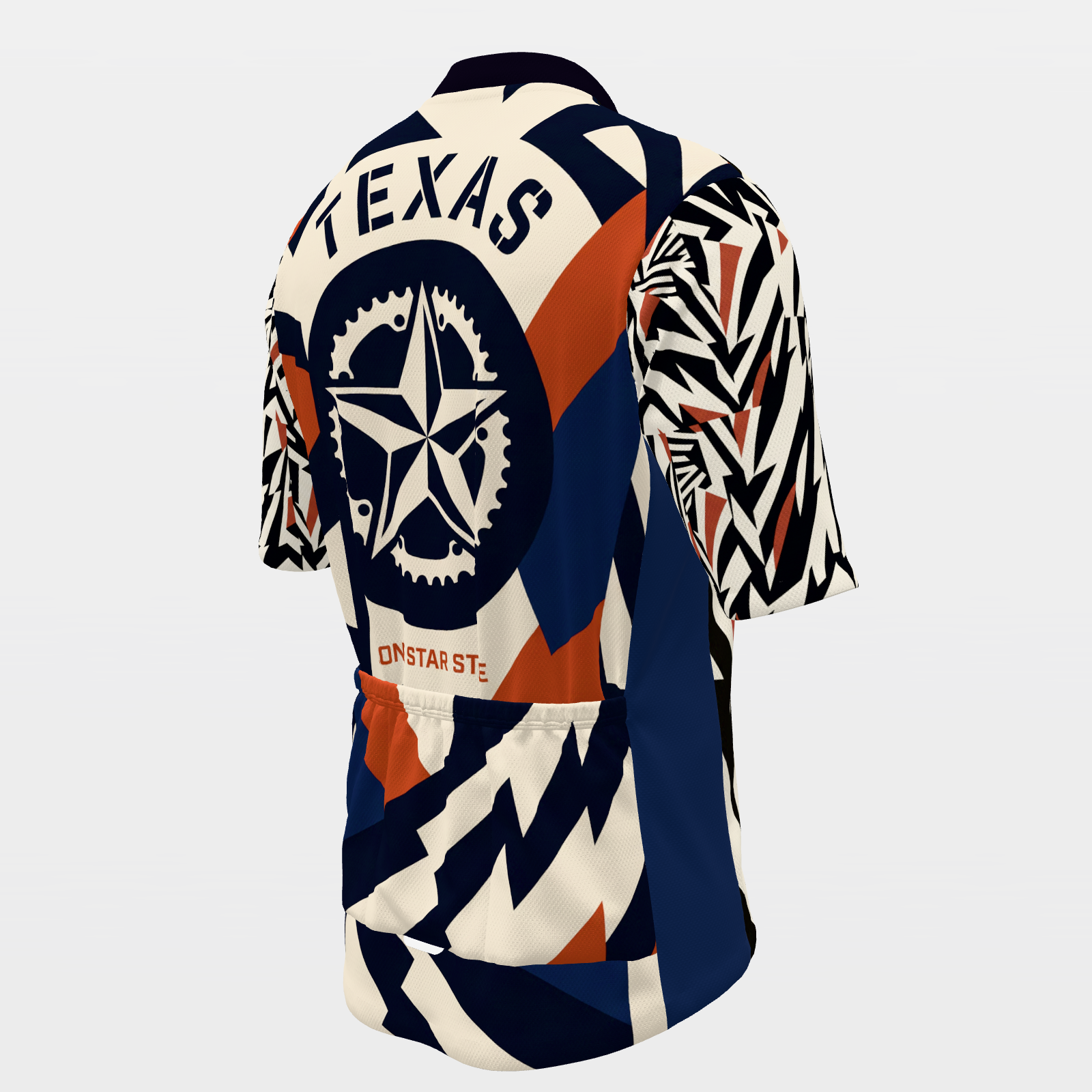 Texas Marine Dazzle Camo Cycling Jersey – Back Right product view