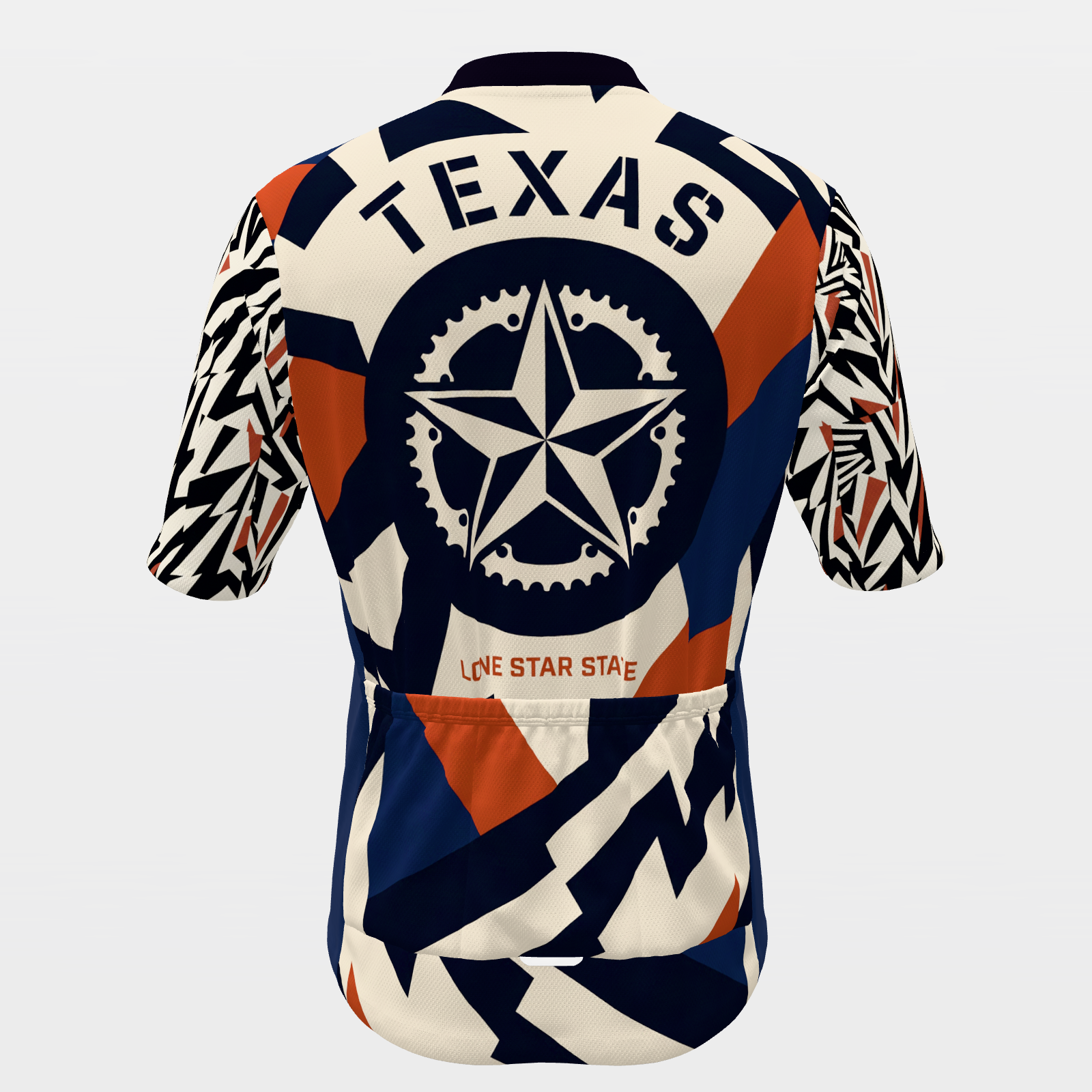 Texas Marine Dazzle Camo Cycling Jersey – Back product view