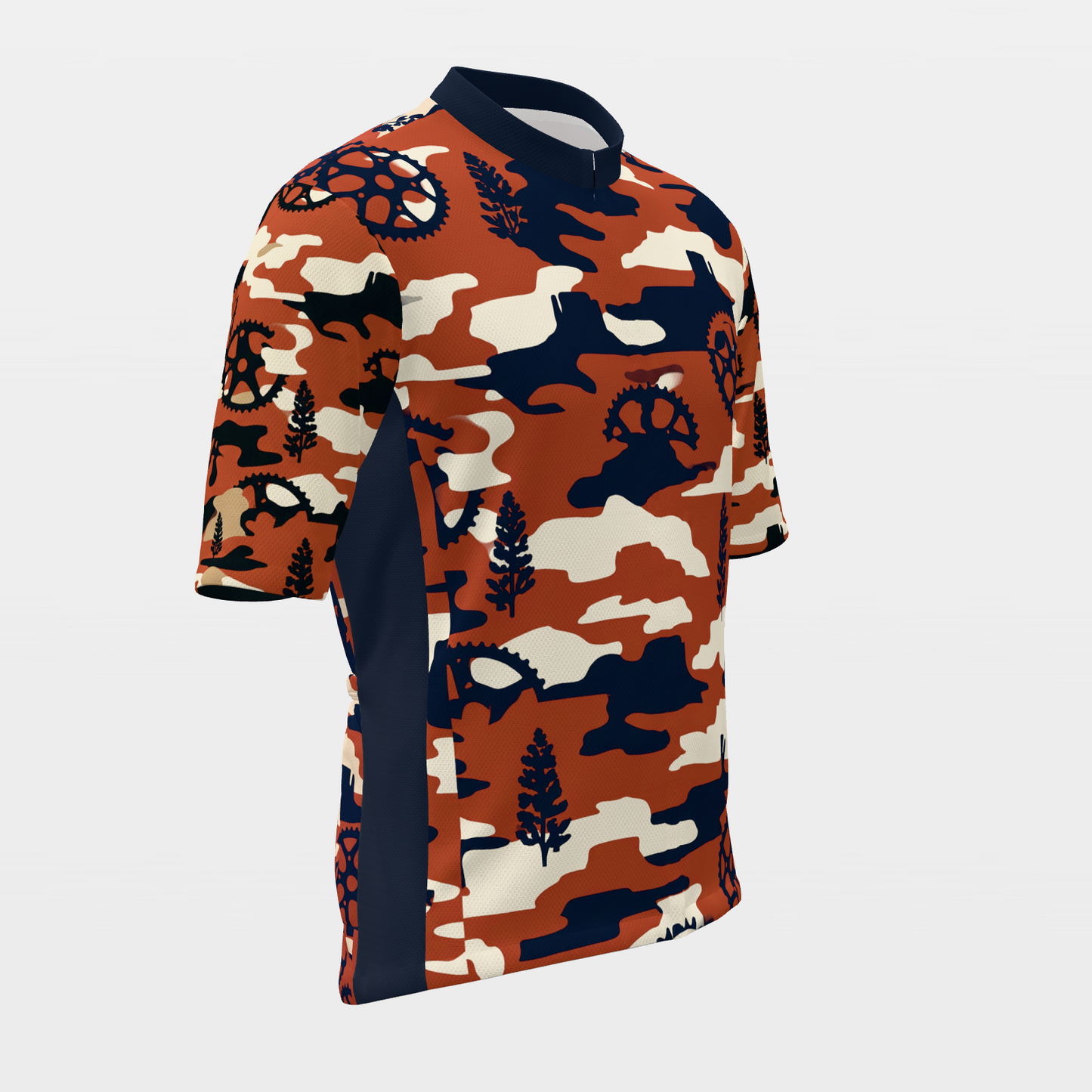 Texas State Silhouette Camo Cycling Jersey – Front Right product view