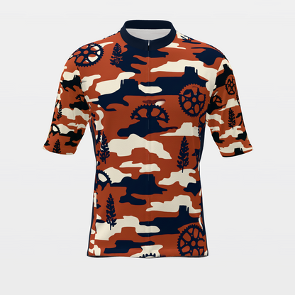 Texas State Silhouette Camo Cycling Jersey – Front product view