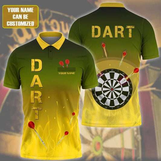 For Team Design Personalized Darts Button Polo — Design 03