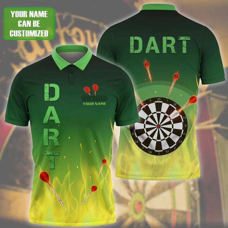 For Team Design Personalized Darts Button Polo — Design 03