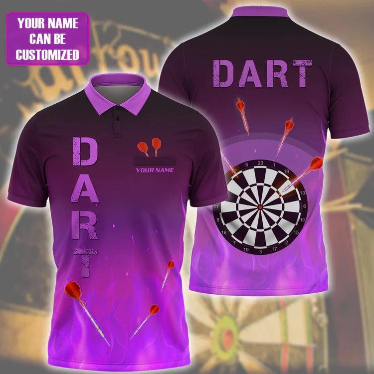 For Team Design Personalized Darts Button Polo — Design 03