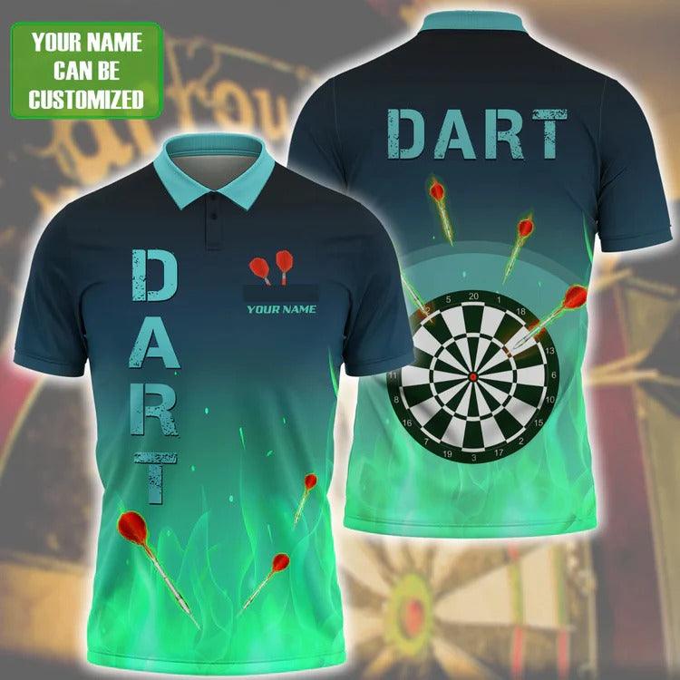 For Team Design Personalized Darts Button Polo — Design 03