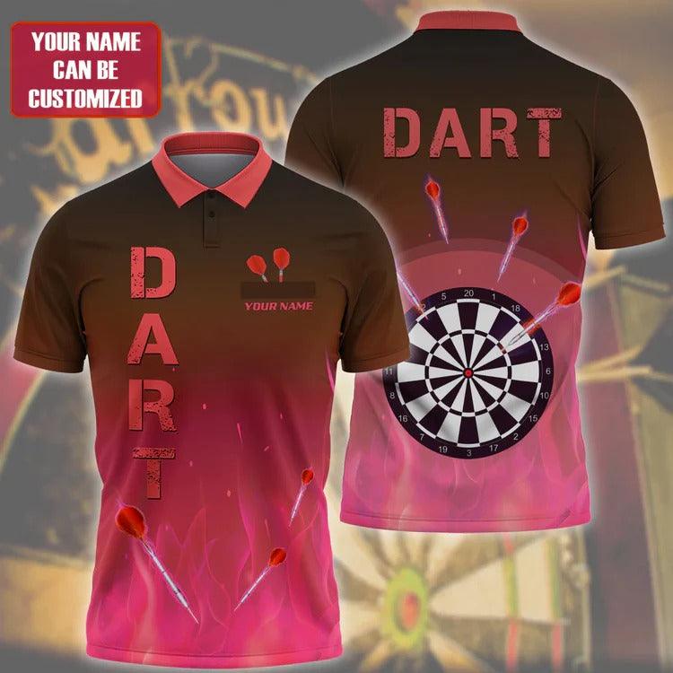For Team Design Personalized Darts Button Polo — Design 03
