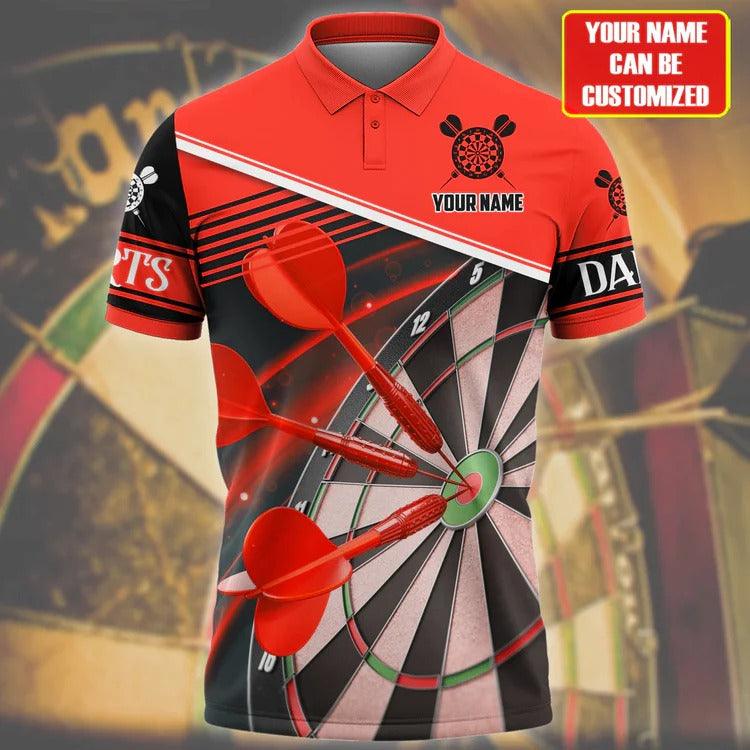 For Team Design Personalized Darts Button Polo — Design 05