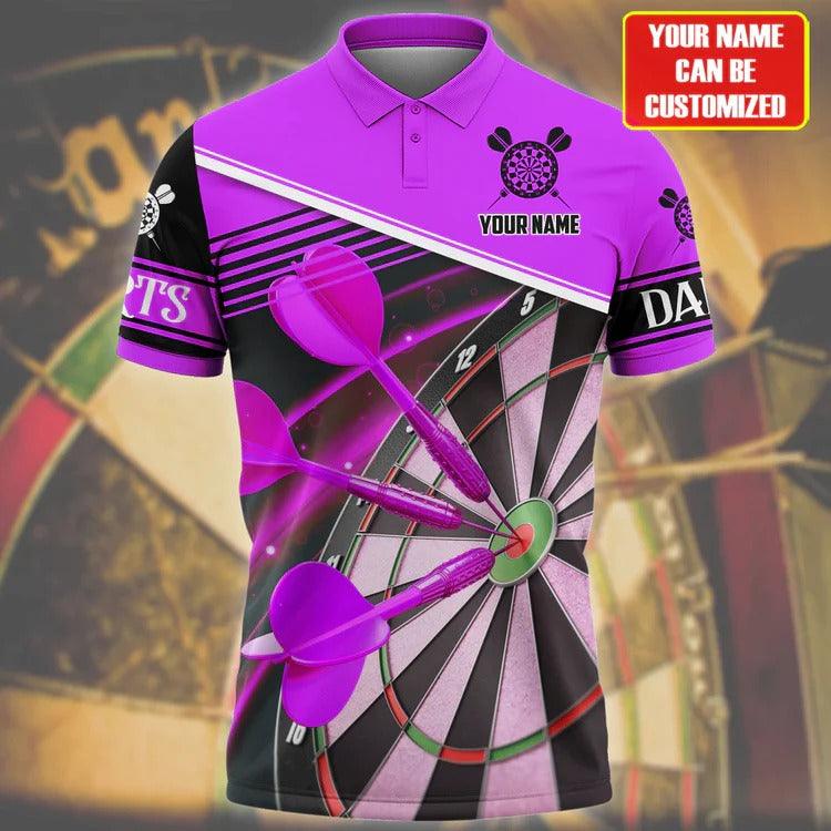 For Team Design Personalized Darts Button Polo — Design 05