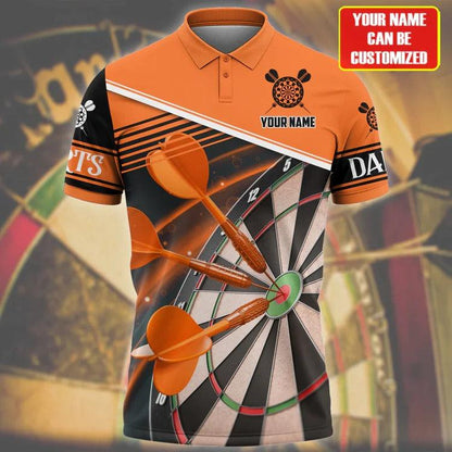 For Team Design Personalized Darts Button Polo — Design 05