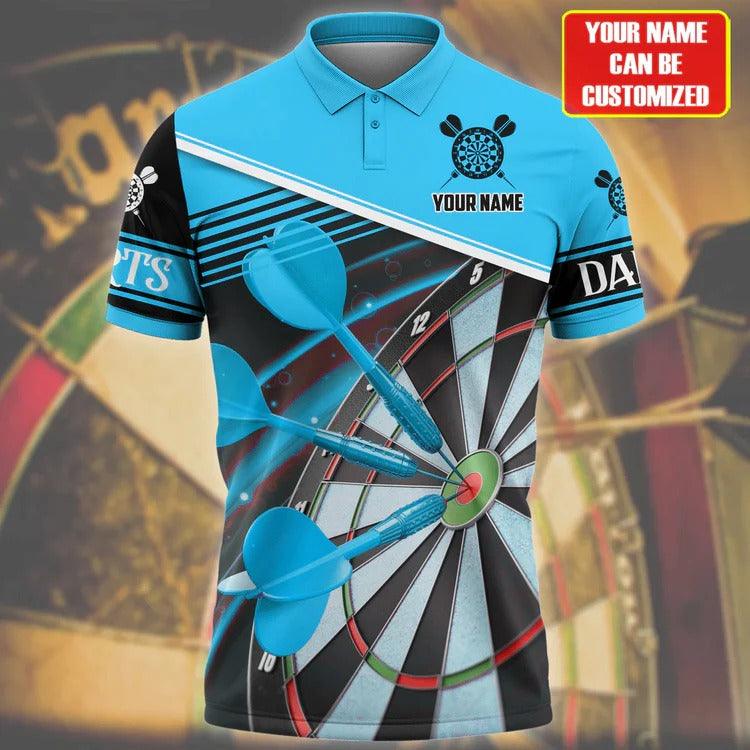 For Team Design Personalized Darts Button Polo — Design 05