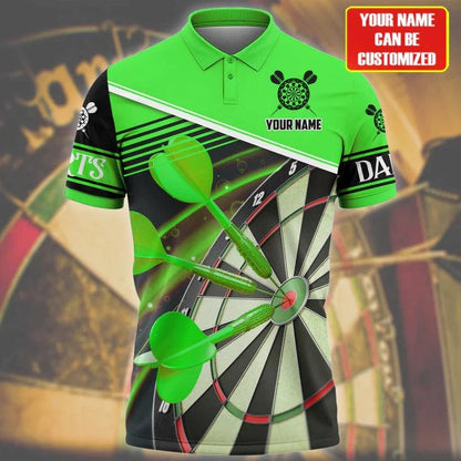 For Team Design Personalized Darts Button Polo — Design 05