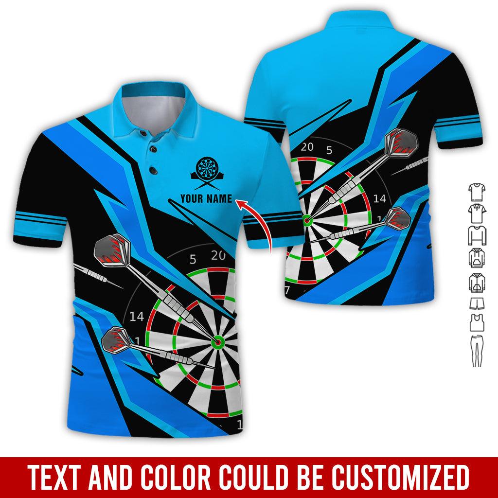 For Team Design Personalized Darts Button Polo — Design 04