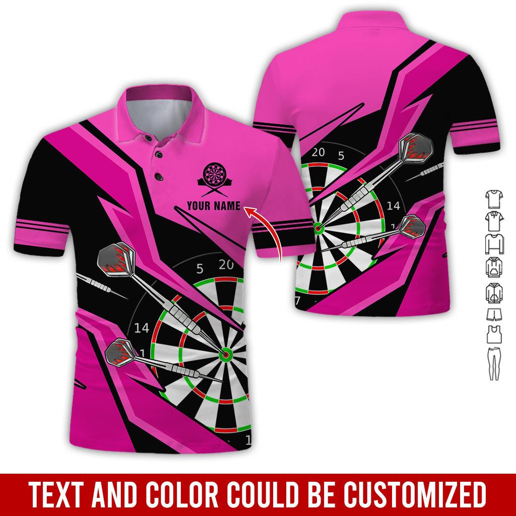 For Team Design Personalized Darts Button Polo — Design 04