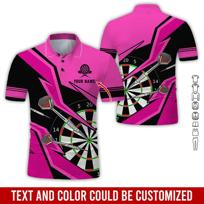 For Team Design Personalized Darts Button Polo — Design 04