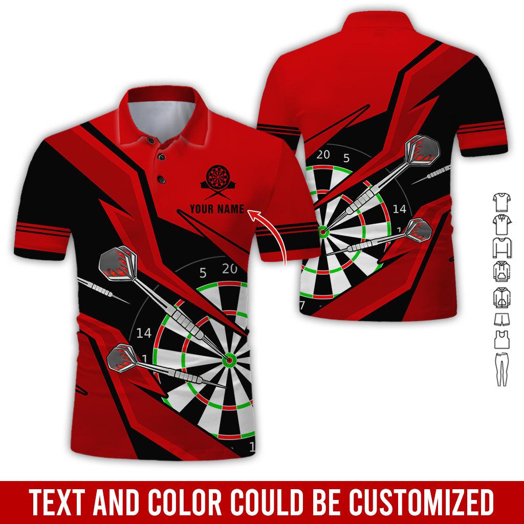 For Team Design Personalized Darts Button Polo — Design 04