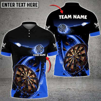 Fire Personalized Darts Button Polo