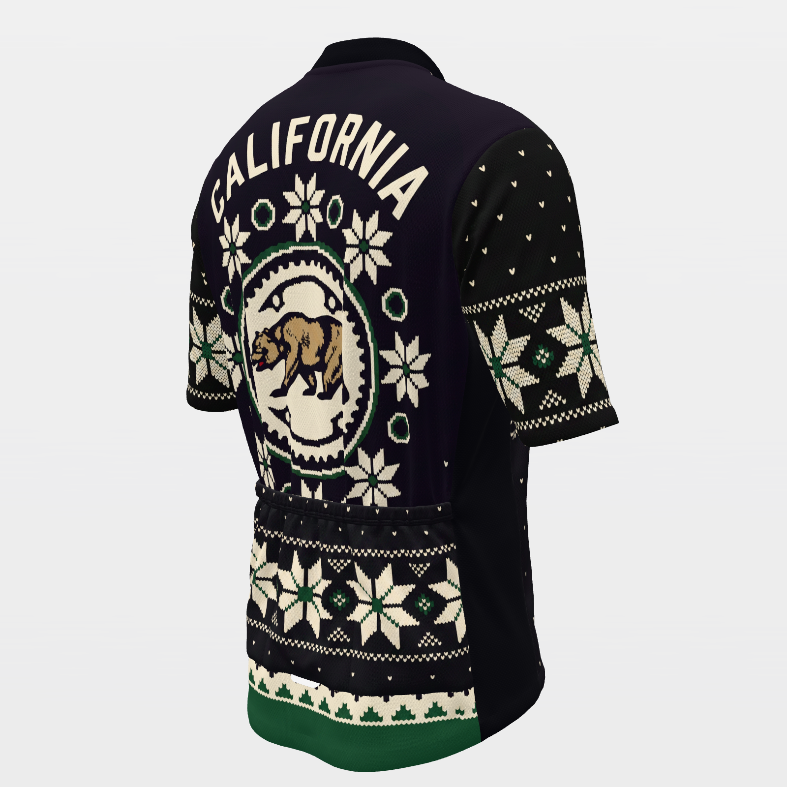 California Nordic Selburose Knit Cycling Jersey – Back Right product view