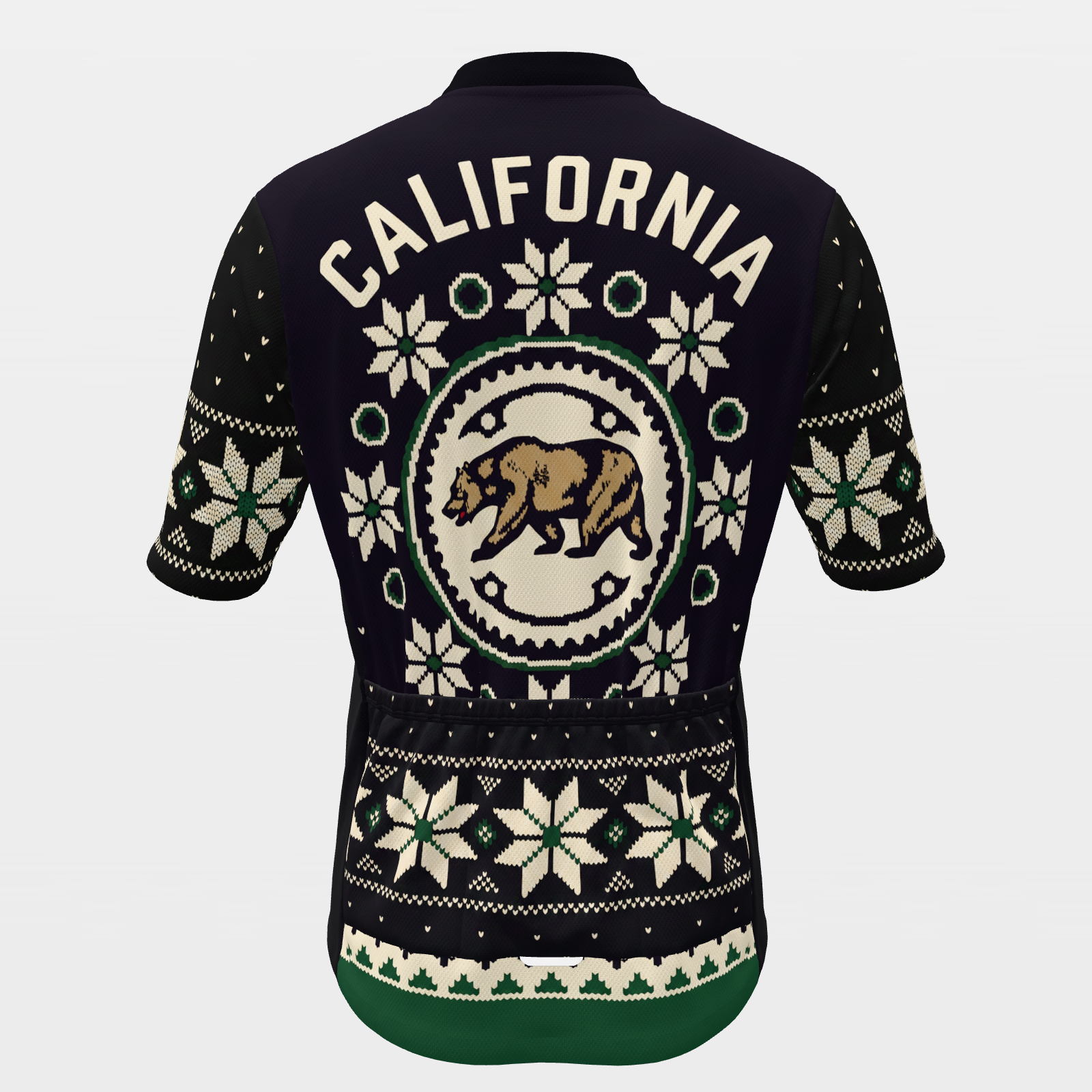California Nordic Selburose Knit Cycling Jersey – Back product view