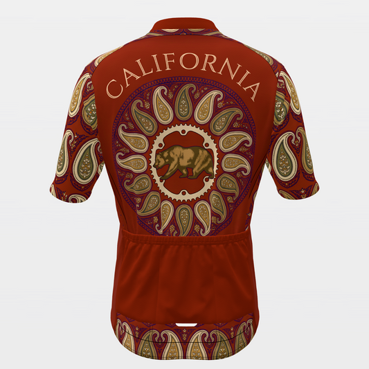 California Persian Paisley Cycling Jersey – Back product view