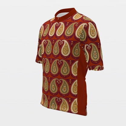 California Persian Paisley Cycling Jersey – Front Left product view