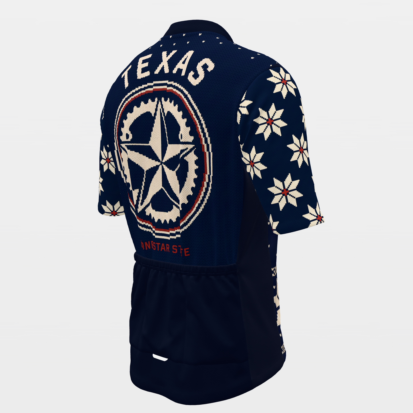 Texas Nordic Selburose Knit Cycling Jersey – Back Right product view