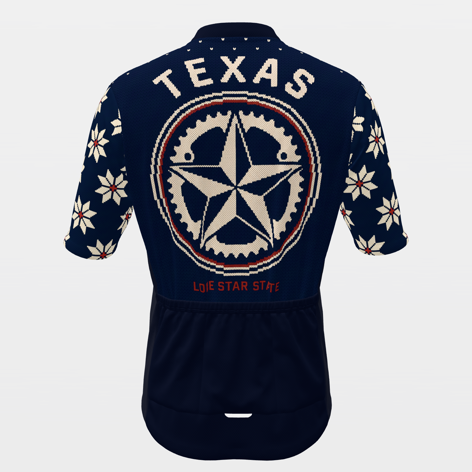 Texas Nordic Selburose Knit Cycling Jersey – Back product view