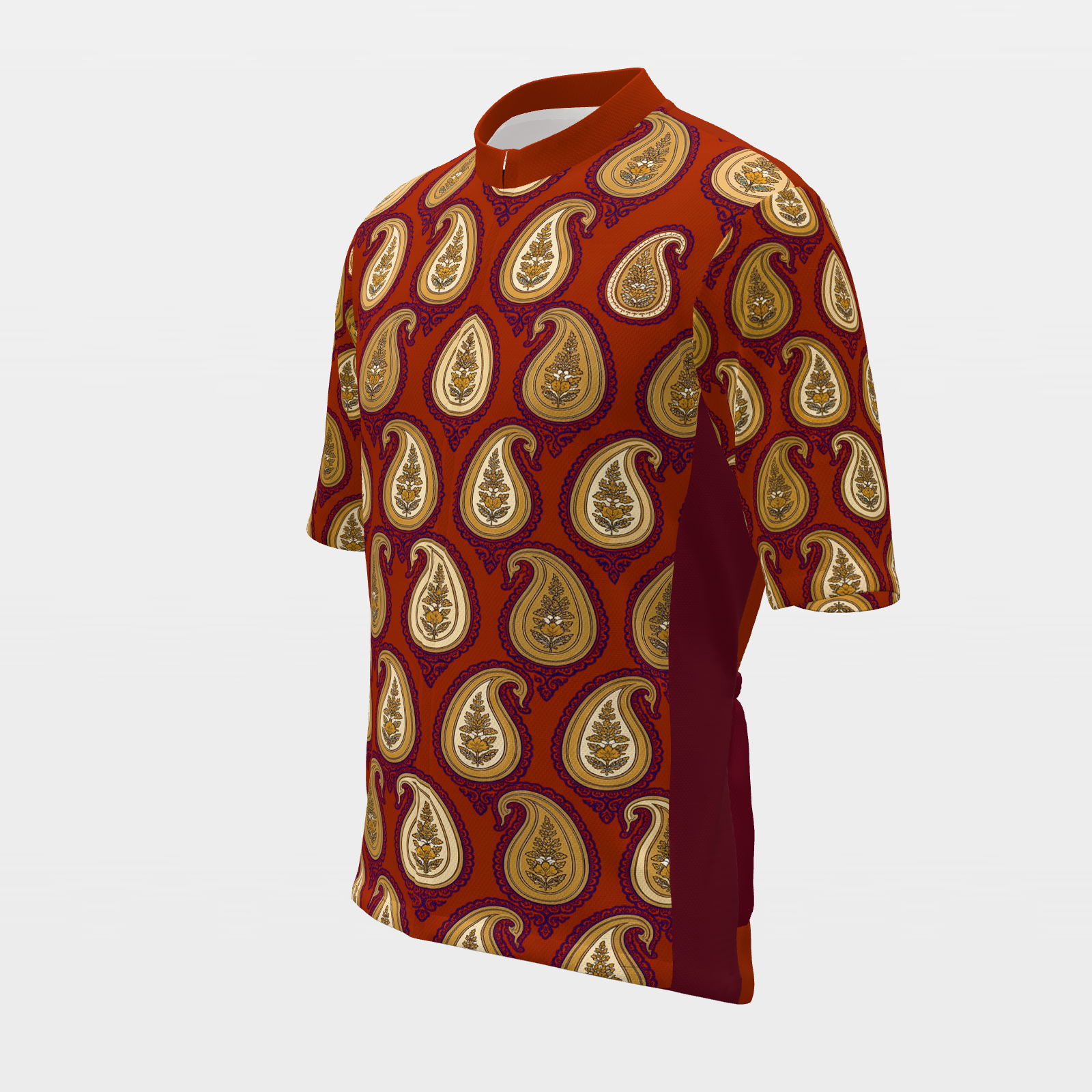 Texas Persian Paisley Cycling Jersey – Front Left product view