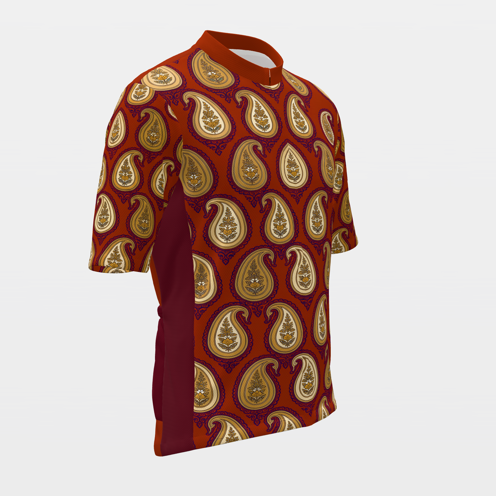 Texas Persian Paisley Cycling Jersey – Front Right product view