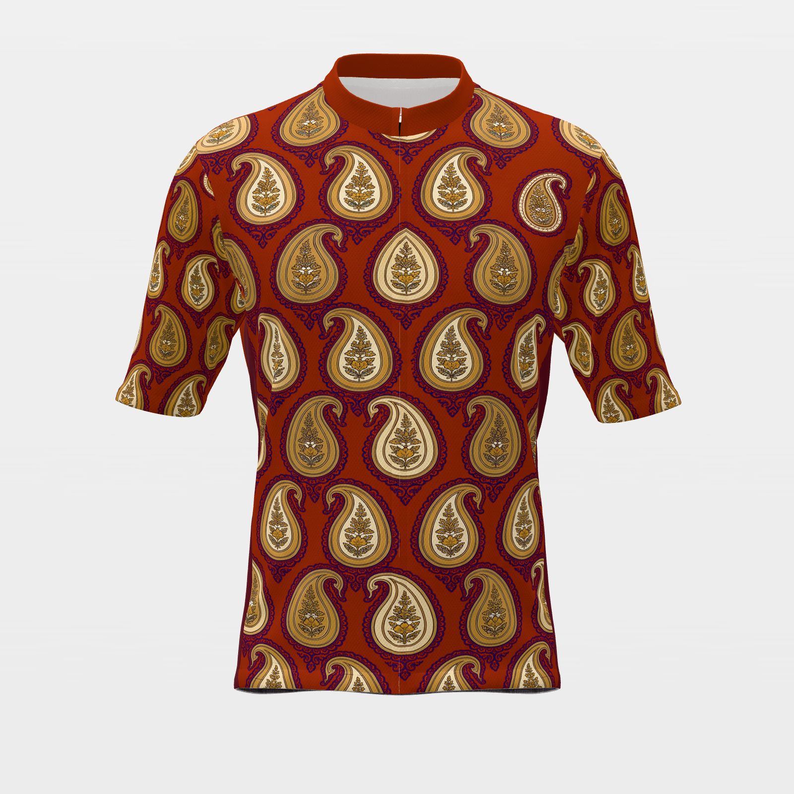 Texas Persian Paisley Cycling Jersey – Front product view
